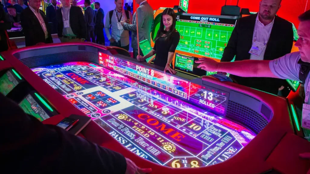 디지털 디스플레이 크랩스 테이블