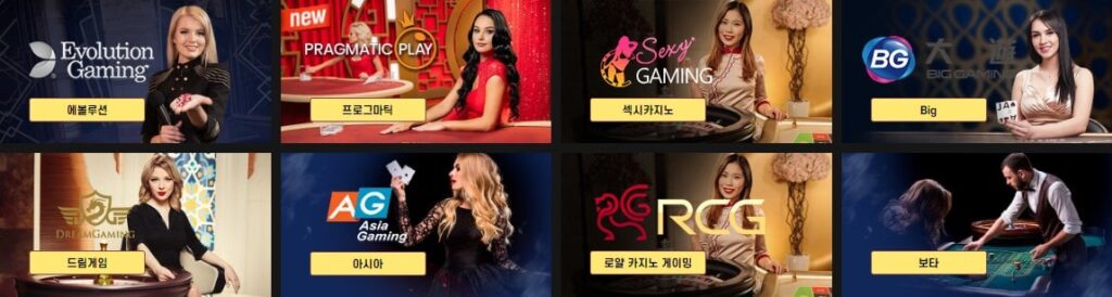 존킹카지노 제공 게임 안내