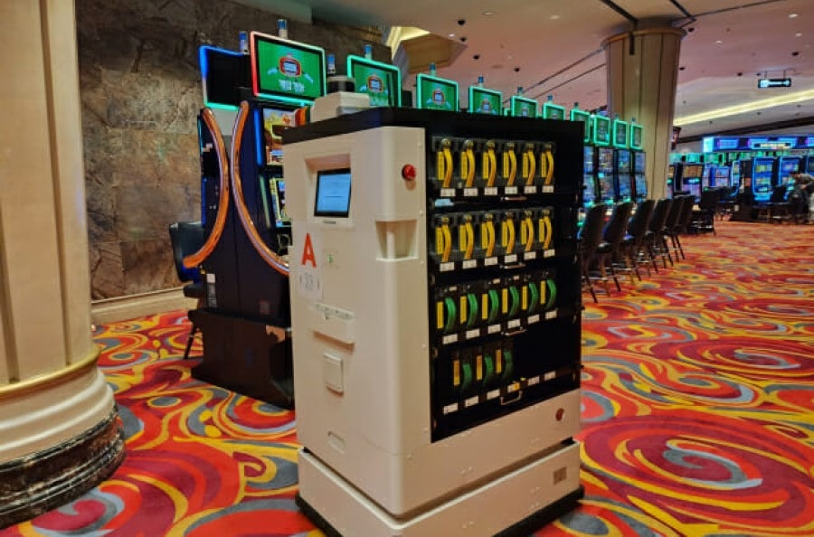 강원랜드 카지노 현금 박스 운반 로봇