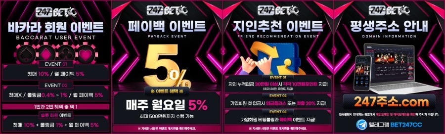 247벳 쿠폰 이벤트 프로모션 안내