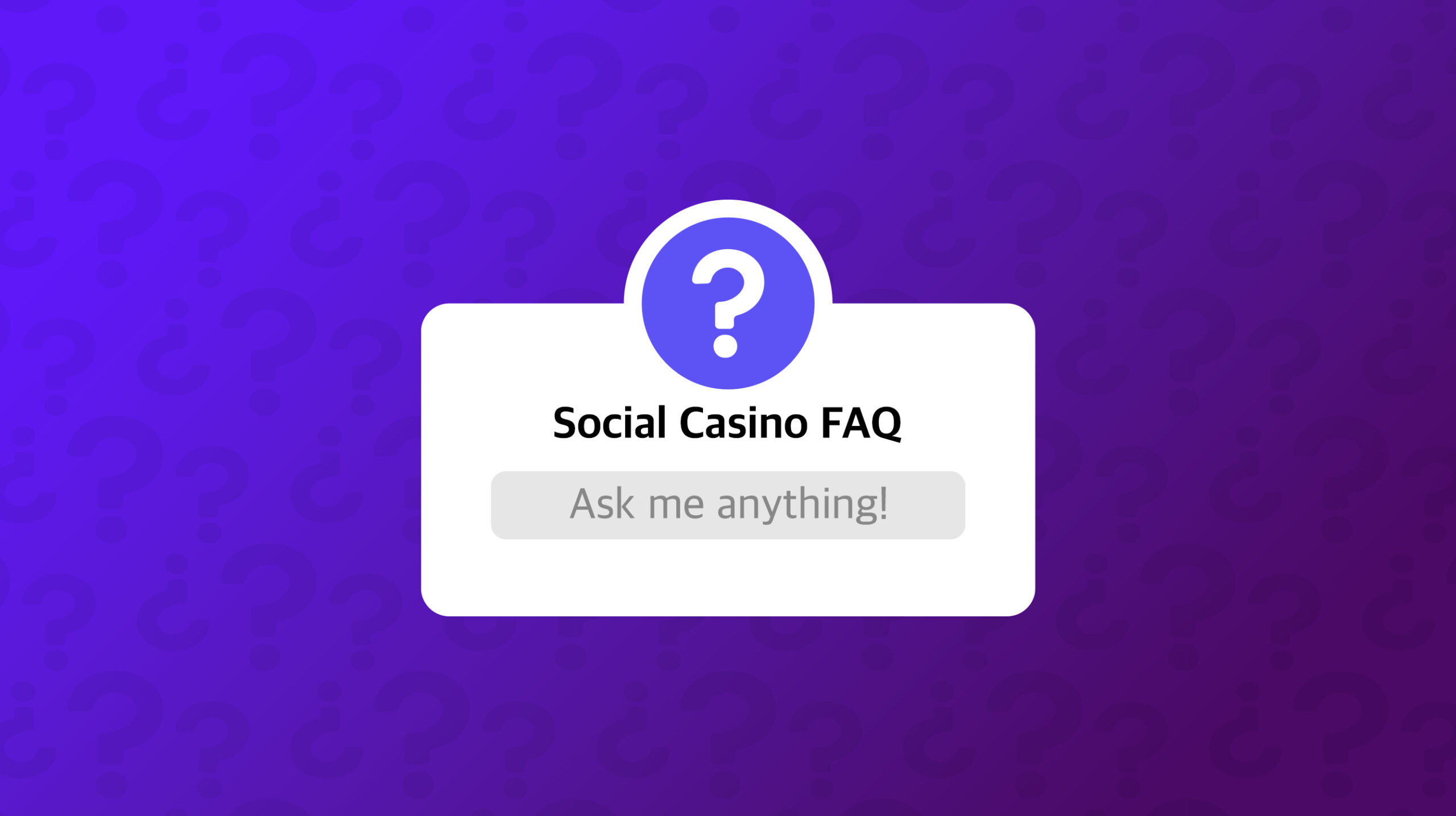 소셜카지노 관련 FAQ
