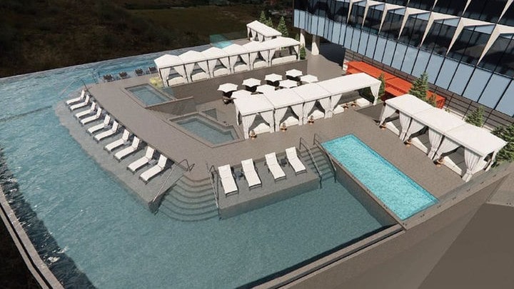 올해 건설에 들어가는 인피니티 풀 조감도